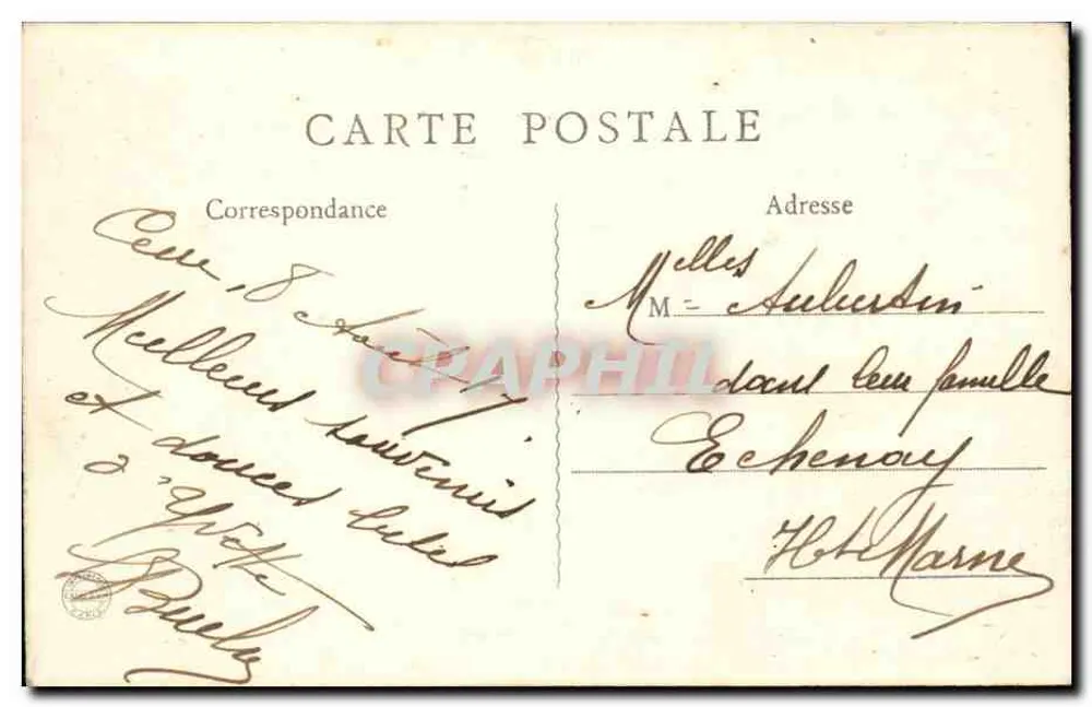Yesoul - Grand Hôtel de l'Europe und Terminus — La Haute-Saône Illustrée, Nr. 75 - Rückseite