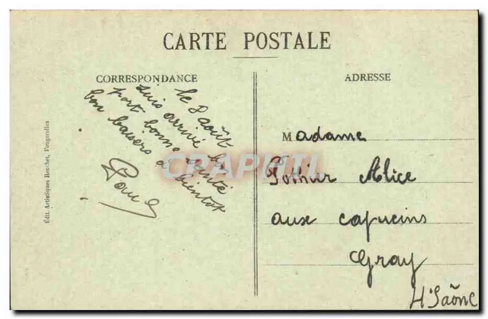 LUXEUIL-les BAINS — Rue du Chêne — La Haute-Saône illustrée, n°4 - Verso