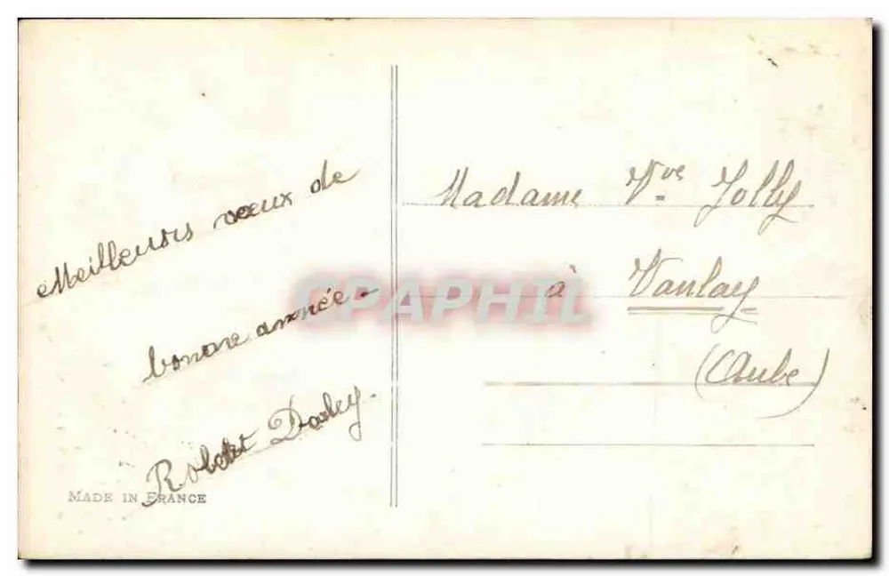 Morus-Bouquet — Frohes Neues Jahr — Verlag Misange, Nr. 27 - Rückseite