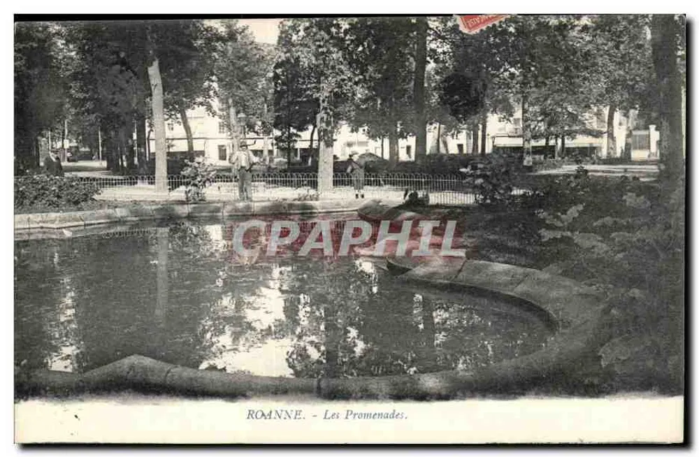 Roanne - As Promenades — Edição especial dos Magasins Aux Dames de France - Frente