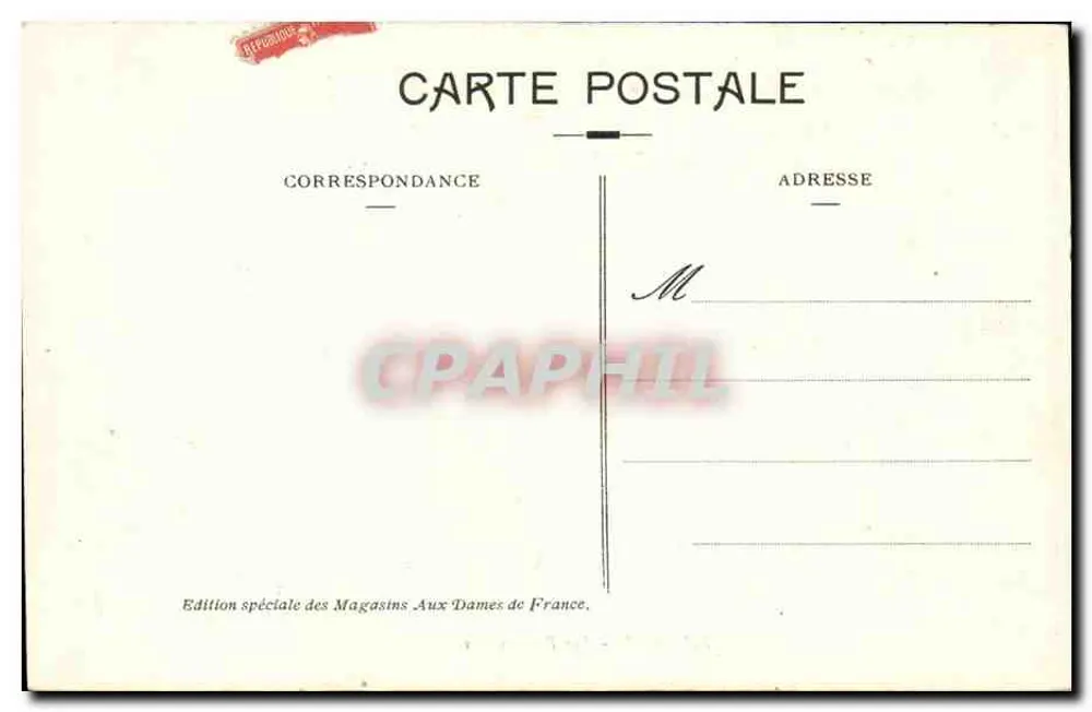Roanne - As Promenades — Edição especial dos Magasins Aux Dames de France - Verso