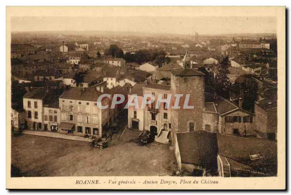 Roanne - Allgemeiner Blick - Altes Schloss, Schlossplatz - Vorderseite