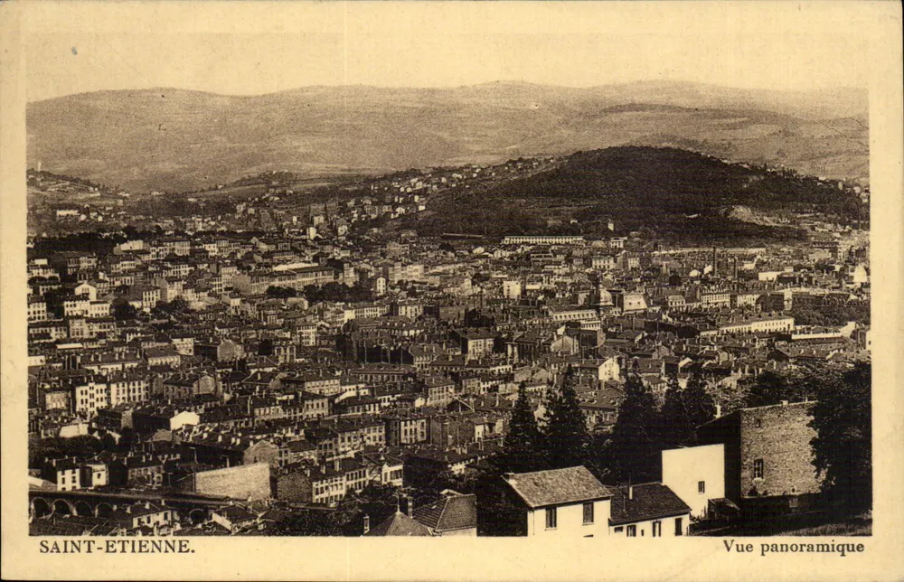 Saint-Étienne — Widok panoramiczny — wydawca nieznany, numer serii nieczytelny - Awers
