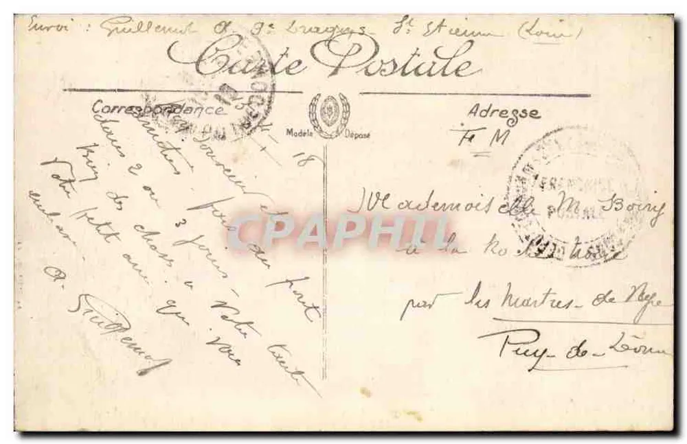 Saint-Étienne — Eingang zur Nationalen Manufaktur — LL. — Selecta - Rückseite