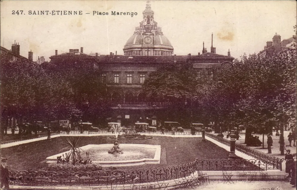 Saint-Étienne — Praça Marengo — editor Paris e N° 247 - Frente