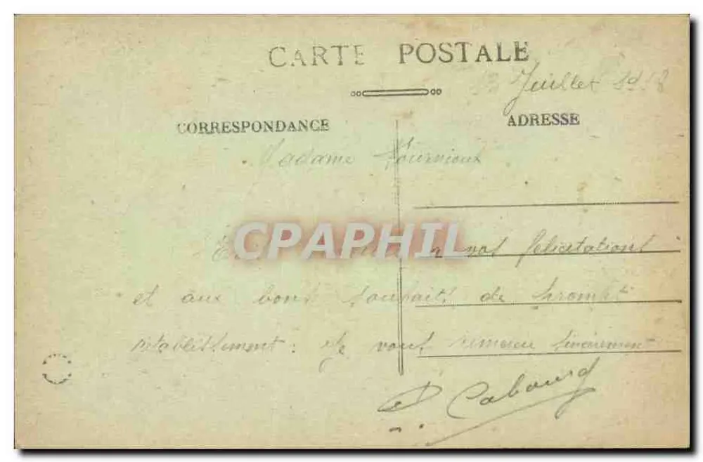 Saint-Étienne — Praça Marengo — editor Paris e N° 247 - Verso