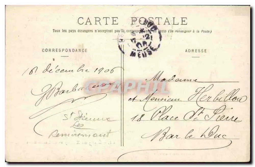 See Xenois und Saint-Mont — Saint-Étienne — Verlag: Côte-Chéruite, Remiremont, Nr. 97 - Rückseite