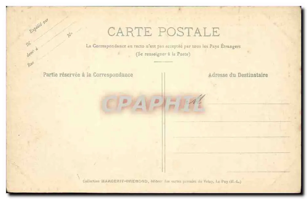 Die Orgues der Hermitage — Vorort von Le Puy — "LE VELAY ILLUSTRÉ" Nr. 215 - Rückseite