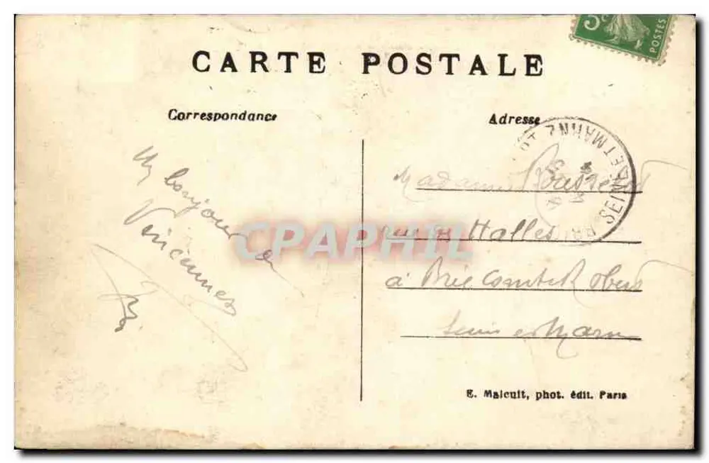 Vincennes - Algemene uitzicht van het Kasteel — E. M. - Achterkant