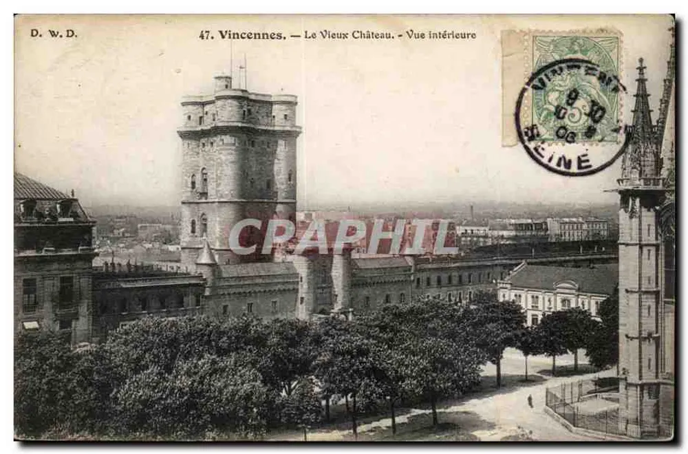 Vincennes — O Velho Castelo — Vista interna — D. W. D. n°47 - Frente