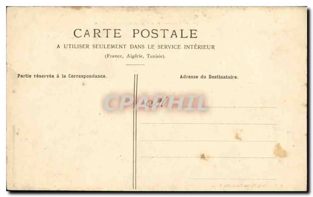 Vincennes — Dragon-Kaserne — F. Pouydehat, 37 rue Faidherbe, Paris - Rückseite