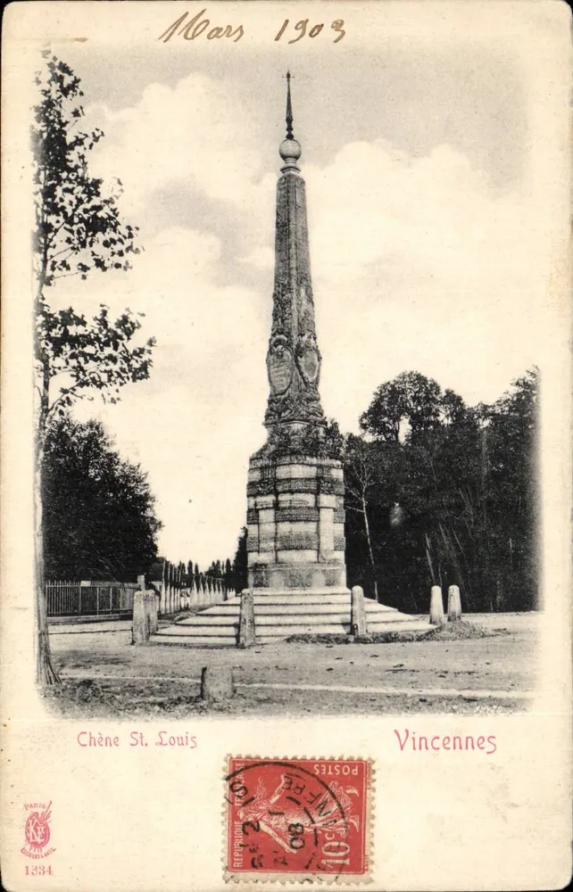 Chêne Saint-Louis — Vincennes — editor Paris, n° 1334 - Frente