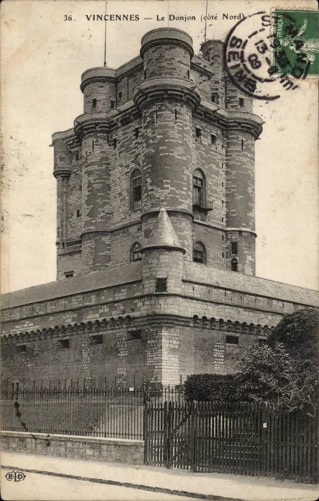 Vincennes — Het Donjon (noordzijde) — Uitgever ELD, n°36 - Voorkant