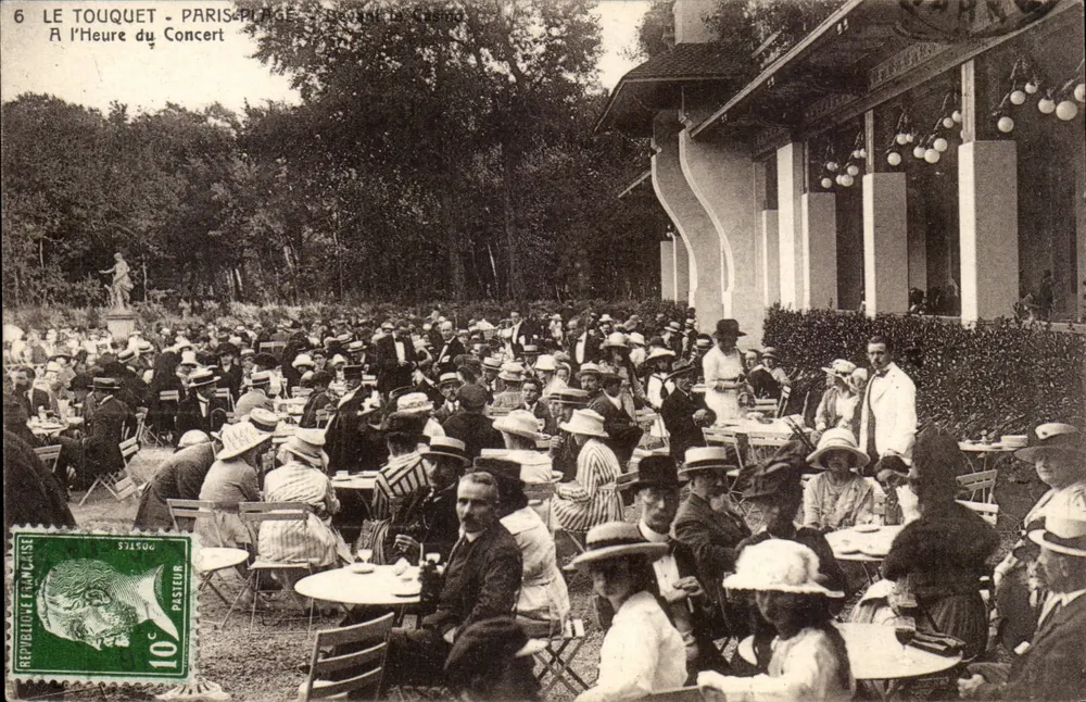 Le Touquet - Paris-Plage — Zur Stunde des Konzerts — Verlag: G. Demeunier, Nr. 6 - Vorderseite