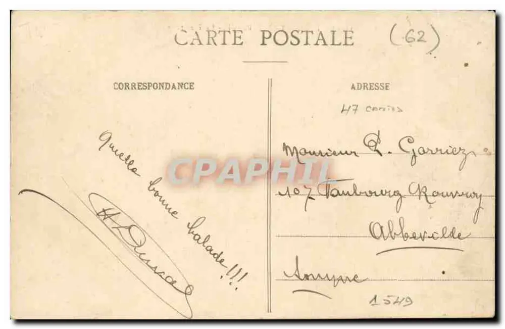 Le Touquet-Paris-Plage - Die Spritzerei — H.D. Verlag, Nr. 15 - Rückseite