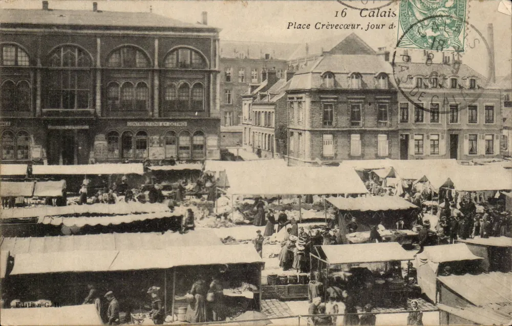 Place Crèvecoeur — Calais — Edition G. H. - Vorderseite
