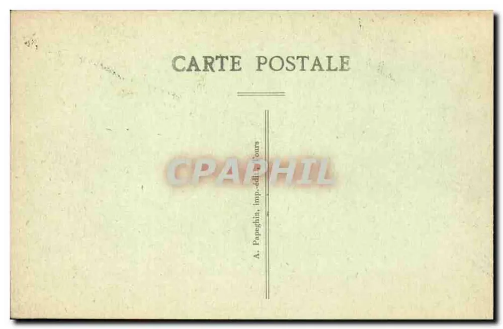 Tours (Indre-et-Loire) — A Estação — A. P. - Verso