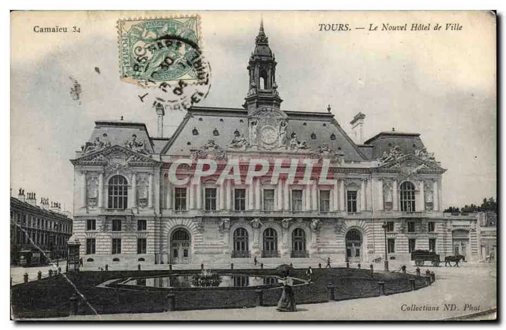 Tours — Le Nouvel Hôtel de Ville — Camaieu 34 - Vorderseite