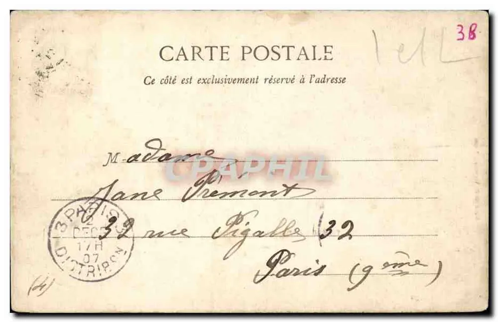 Tours - O Palácio de Justiça — Livraria P. Verneau, Tours - Verso