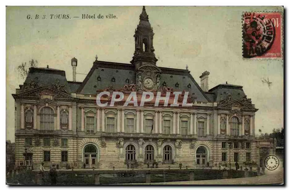 Tours — Prefeitura — G.B. 3. TOURS - Frente