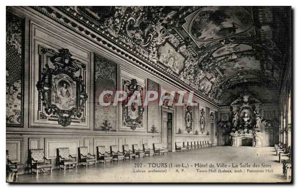 Tours - Rathaus - Die Saal der Feierlichkeiten (Laloux, Architekt) - Vorderseite