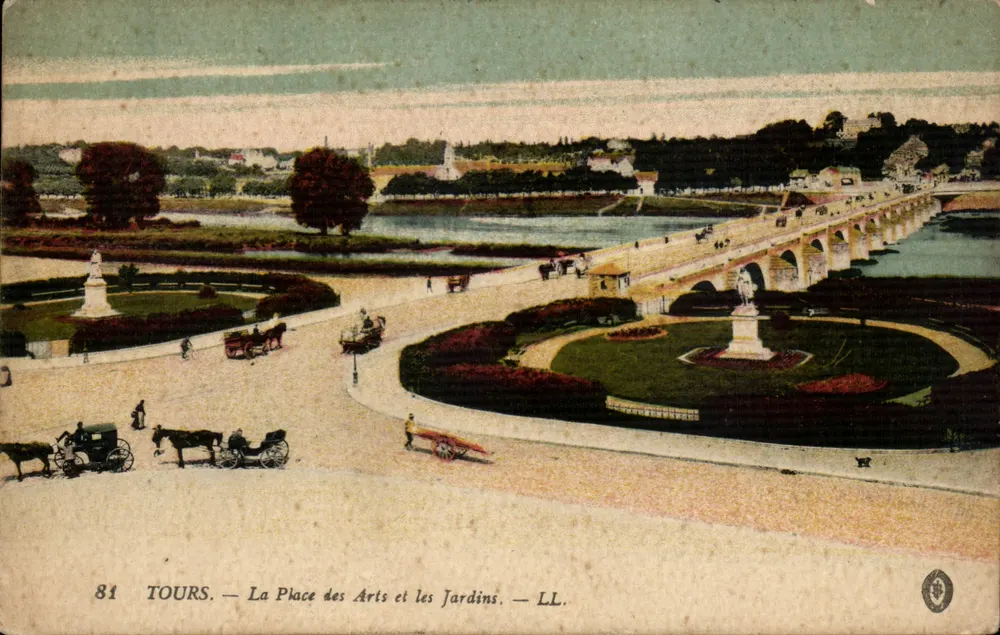 Tours — Place des Arts und die Gärten — LL. n°81 - Vorderseite