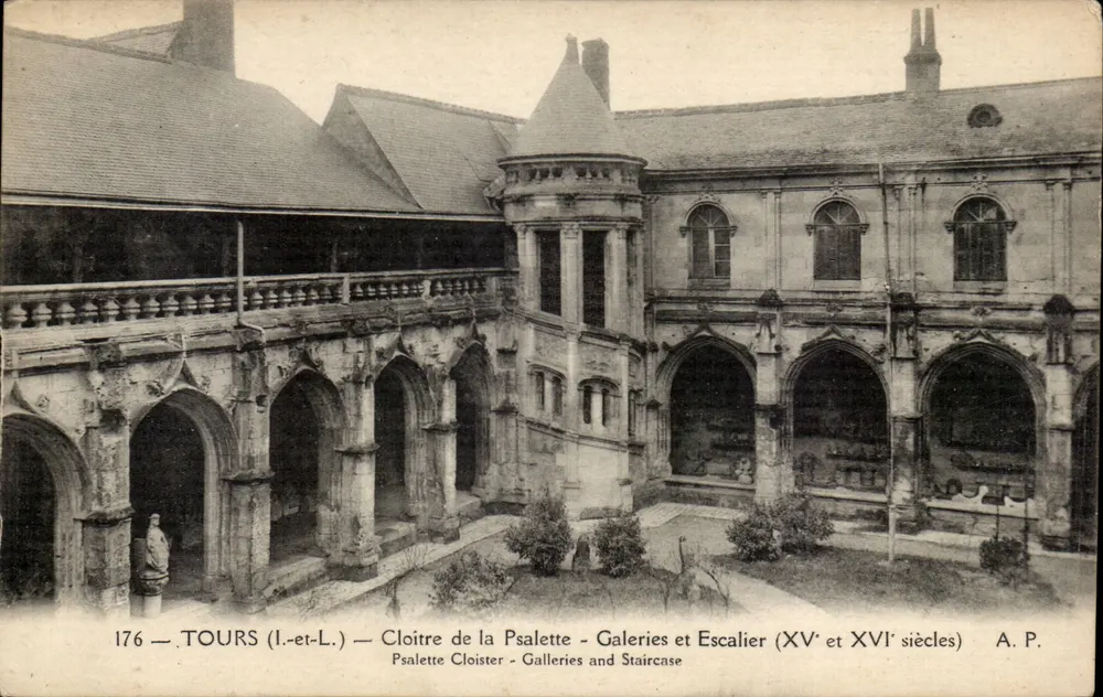Tours (Indre-et-Loire) — Kloster der Psalette — Galerien und Treppen (15. und 16. Jahrhundert) — A.P. - Vorderseite
