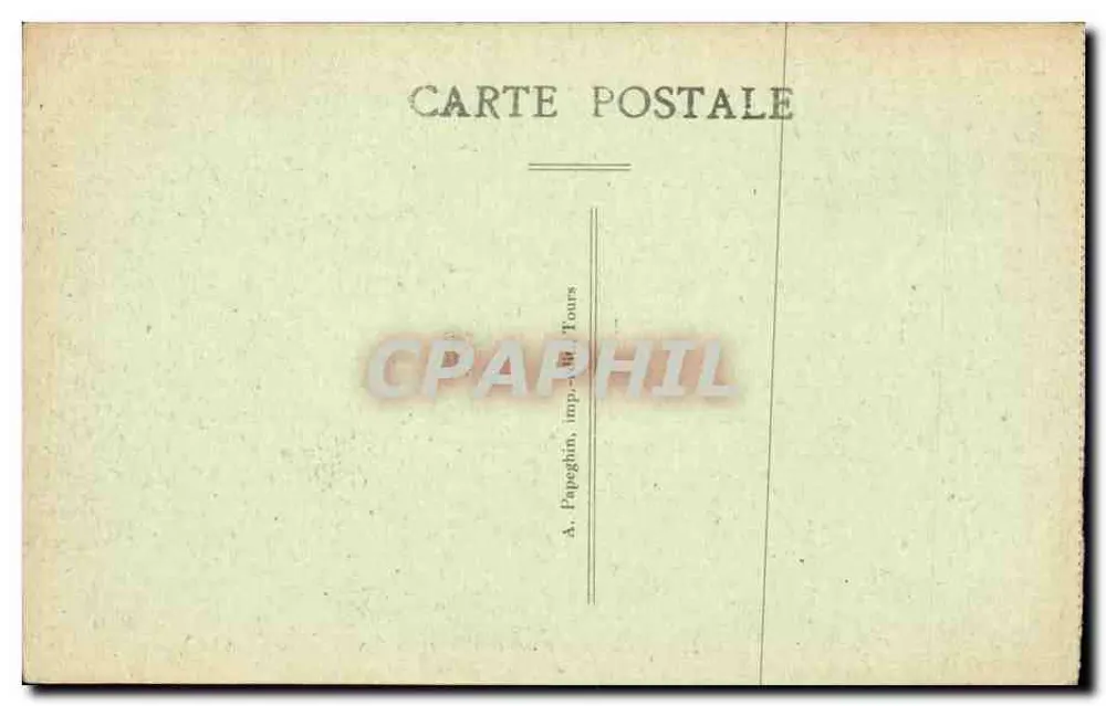 Tours (Loire-et-Cher) — Das alte Rathaus und der Platz Rabelais - A. Papegbin - Rückseite