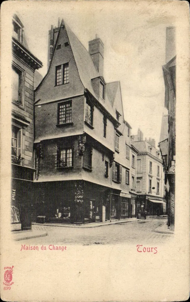 Maison du Change — édifice historique à angle de rue — éditeur PARIS 699 - Frente