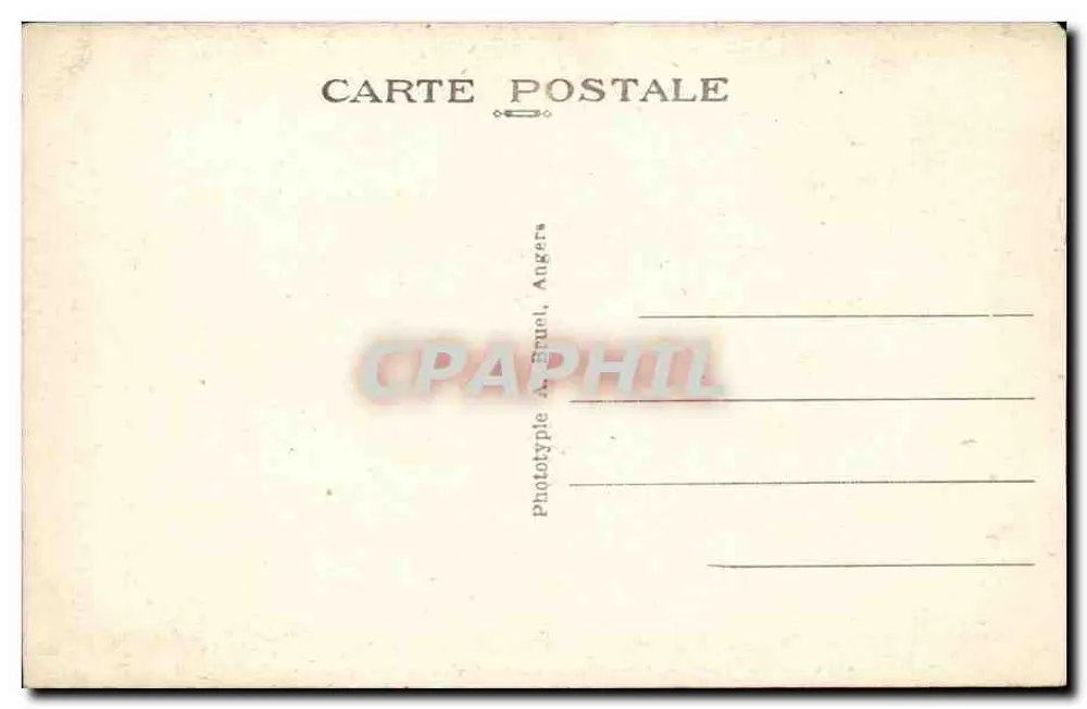 Tours (Loire-et-Loire) - Hotel Gouin (séculos XV e XVI) — editor A. B. - Verso