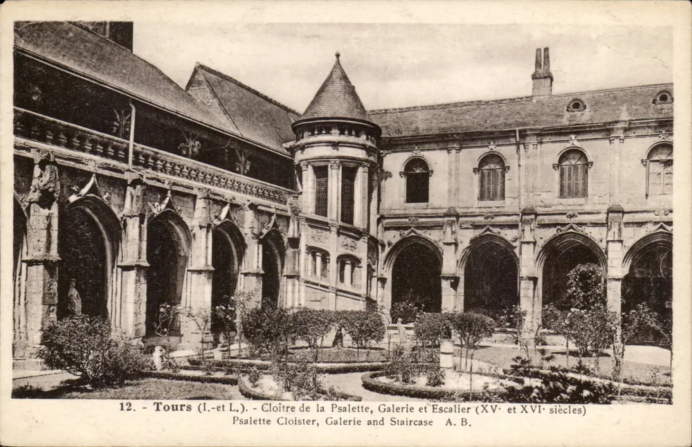 Tours (Loire-et-Loire) - Kloster der Psalette, Galerie und Treppenhaus (15. und 16. Jahrhundert) - A. B. - Vorderseite