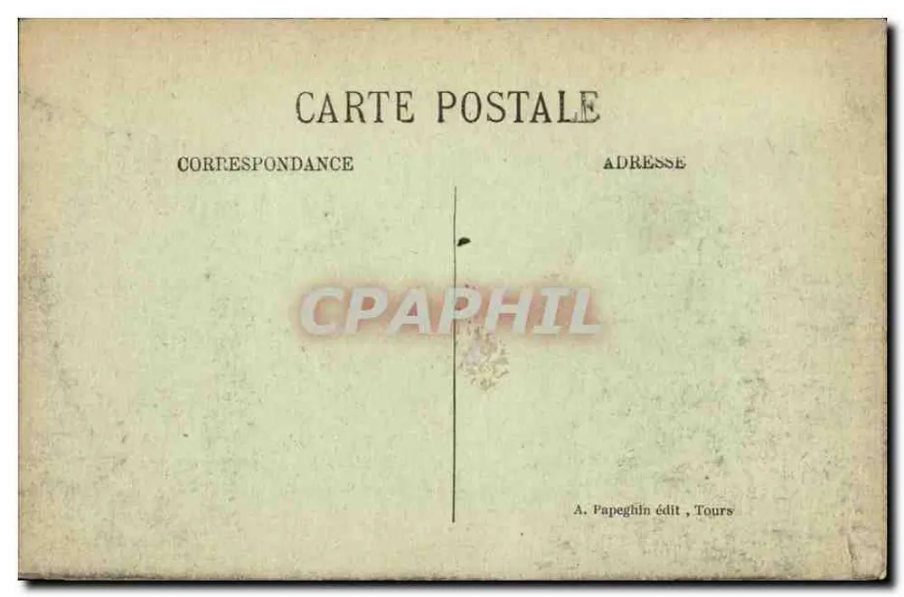 Tours (L.-et-L.) — O Hotel de Ville e a Praça, lado Sudoeste — Laloux, arquiteto — A. P'ré - Verso