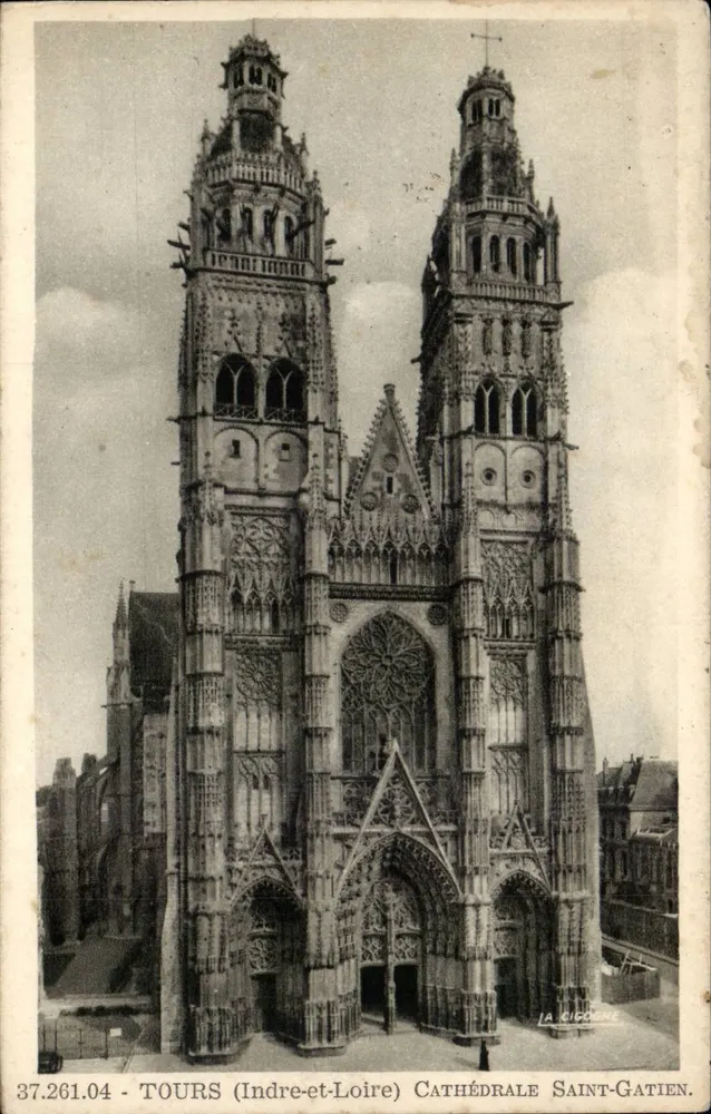 Tours (Indre-et-Loire) - Catedral de San Gatien — La Cigogne, n° 37.261.04 - Anverso