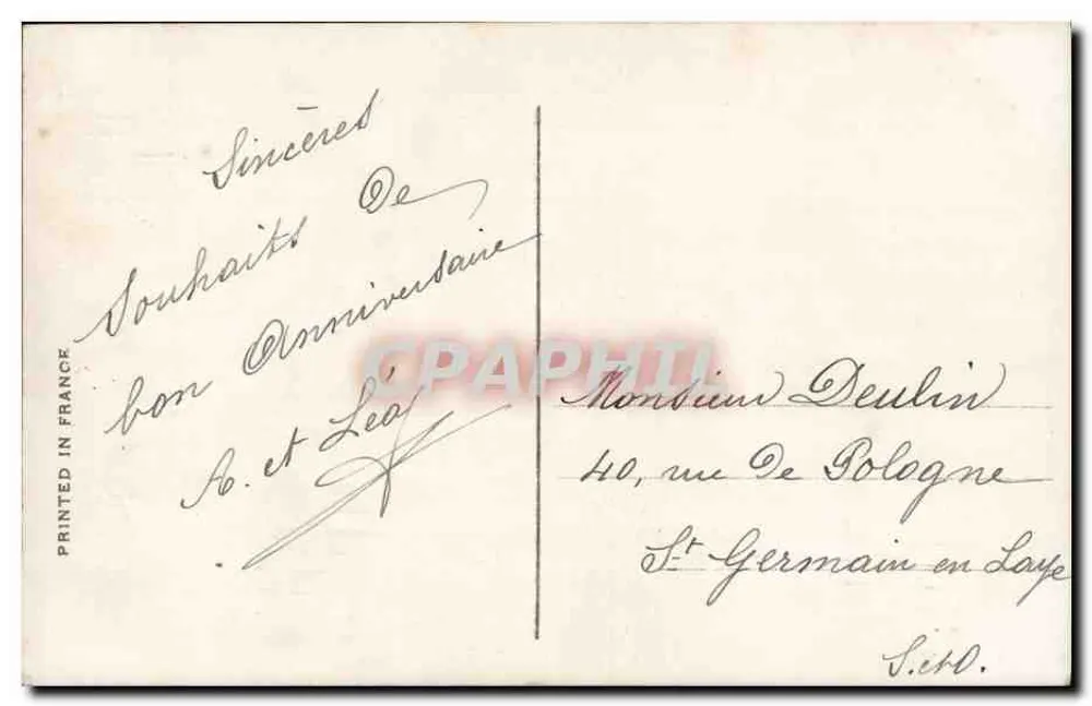 Kleine Mädchen in Seemannsoutfit — 1. August 1914 — REX 520 - Rückseite