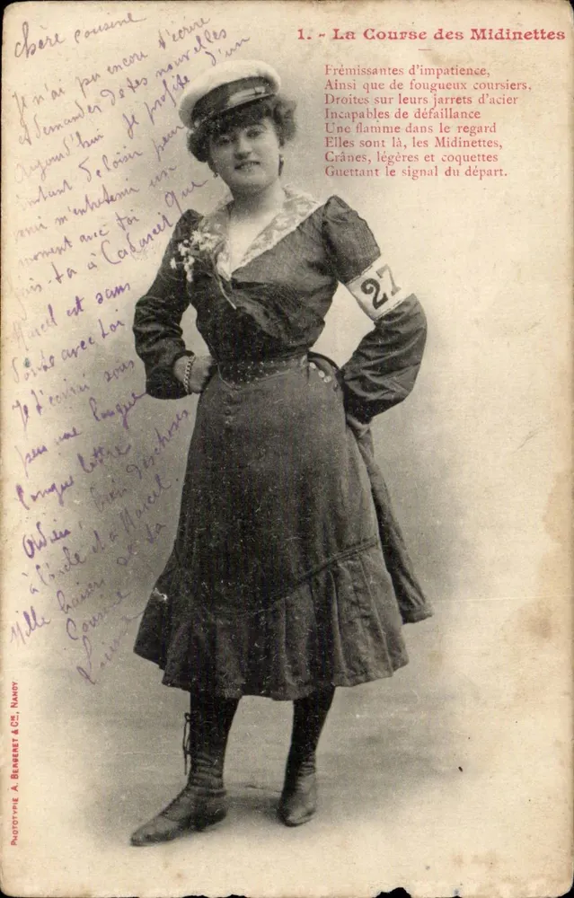 Rennen der Midinettes — Das Rennen der Midinettes — Phototypie A. Berneart & Cie, Nancy - Vorderseite