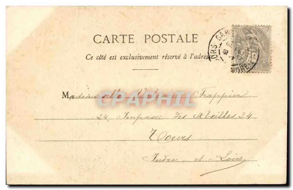 Physionomies — Marcelles d'Oréal 1908 — Verleger Marcelles - Rückseite