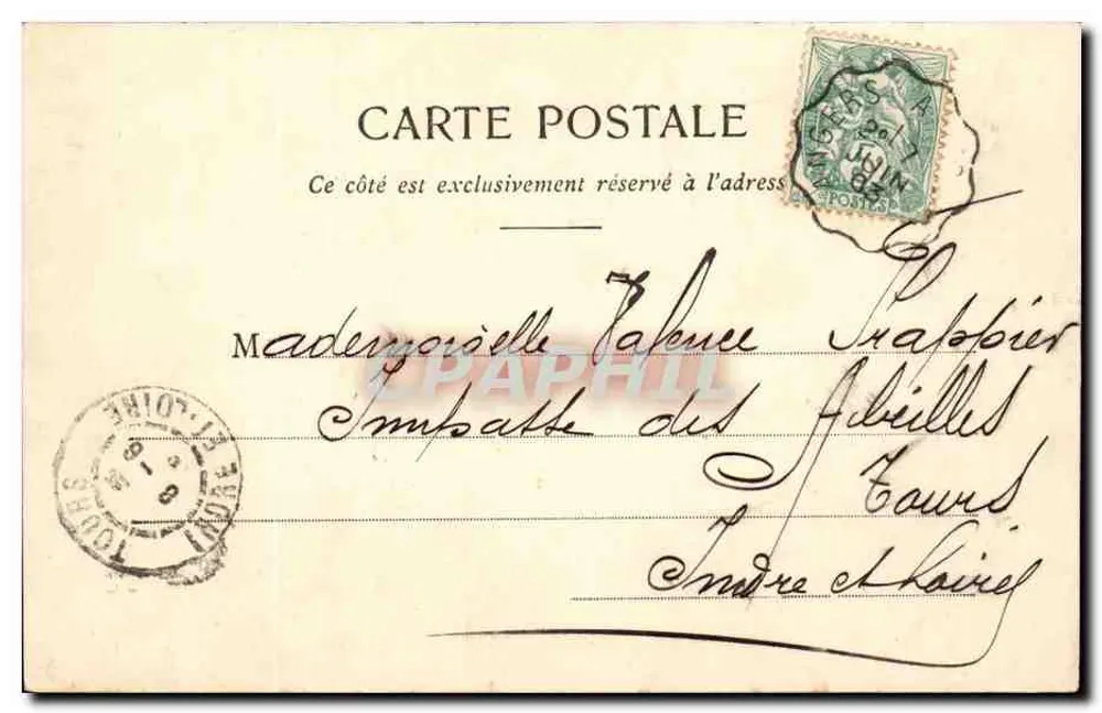 Lächelnder Mann — Physionomien — Phototypie A. Bergeret et Cie, Nauvy - Rückseite