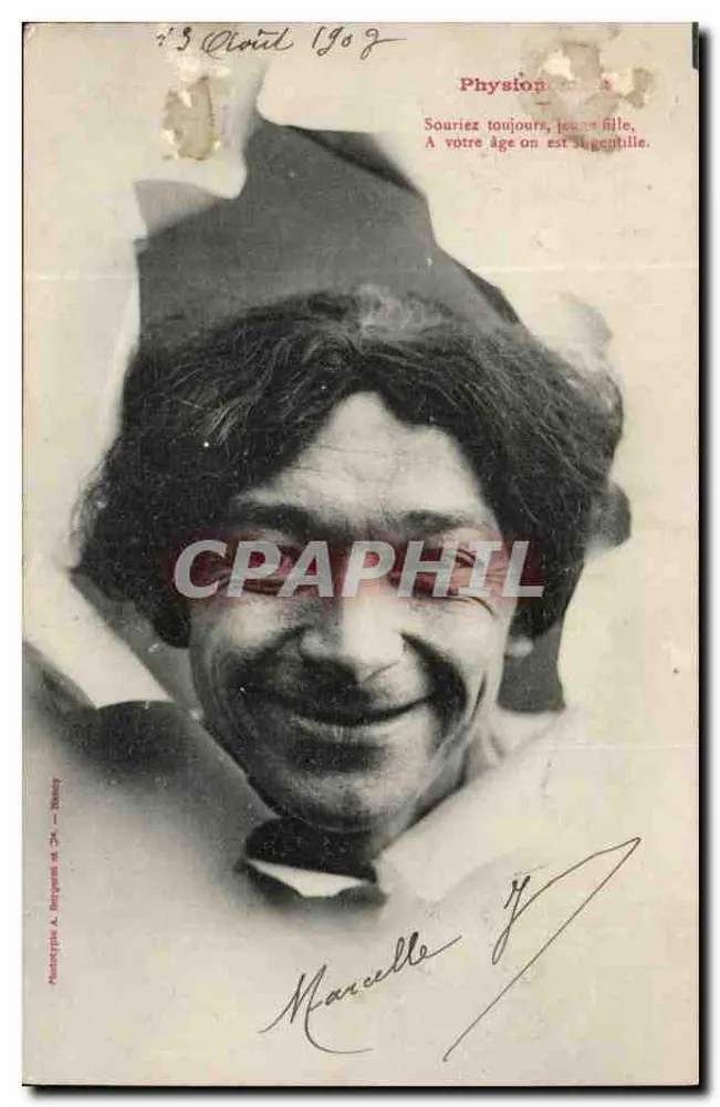 Marcelle J. — Physiognomie — Phototypie A. Bergeron & Cie, Paris - Vorderseite