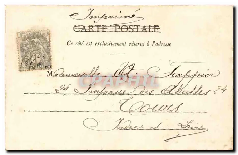 Marcelle J. — Physiognomie — Phototypie A. Bergeron & Cie, Paris - Rückseite