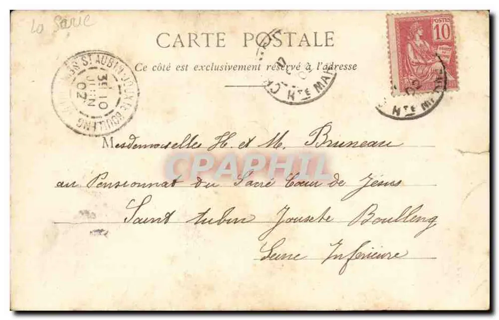 Die vier Jahreszeiten — Sommer — Paris, A. Milly (n° 10) - Rückseite
