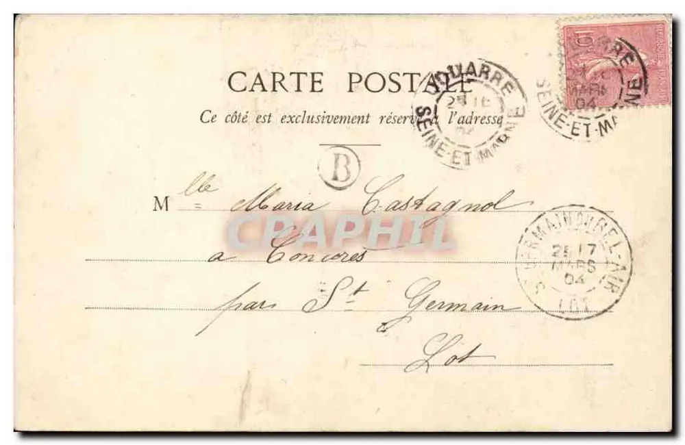 L'Envie — Die sieben Todsünden — Phototypie & Berthier & Cie, Nancy - Rückseite