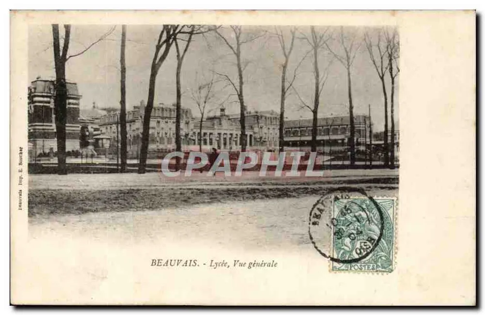 Beauvais - Lycée, Vista geral — Impressor E. Boucher - Frente