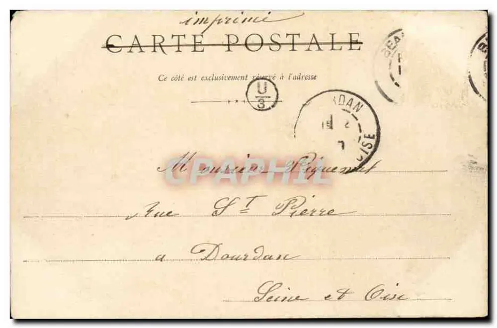 Beauvais — Estátua de Jeanne Hachette — Imprensa Beauvaisienne - Verso