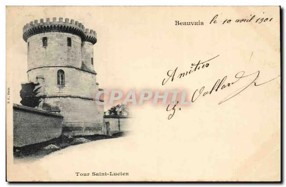 Torre Saint-Lucien — Beauvais — E. F. Pella, n° 14 - Frente