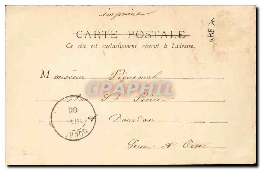 Palácio de Justiça — Beauvais — B.F. Paris - Verso