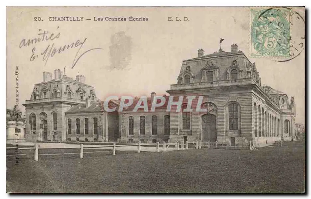 Chantilly — Les Grandes Écuries — E. L. D. Beaumont-sur-Oise - Frente