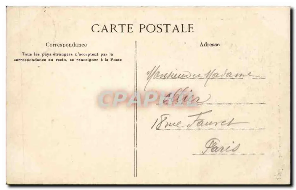 Chantilly — Les Grandes Écuries — E. L. D. Beaumont-sur-Oise - Verso