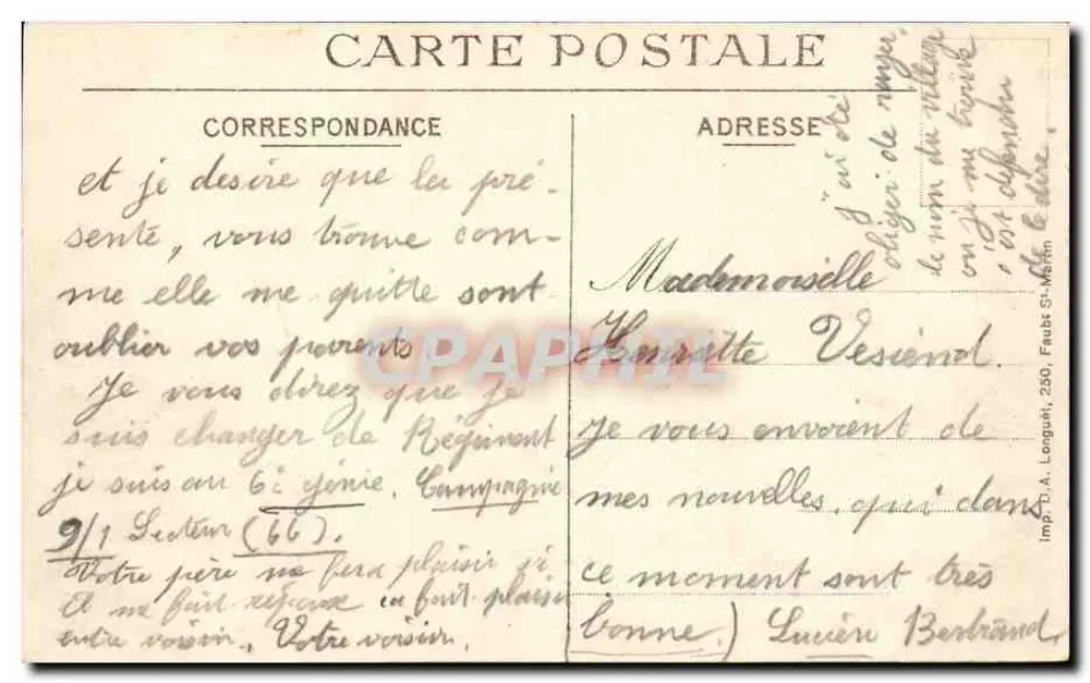 Vista geral de Catenoy (Oise) — Edição Pirion - Verso