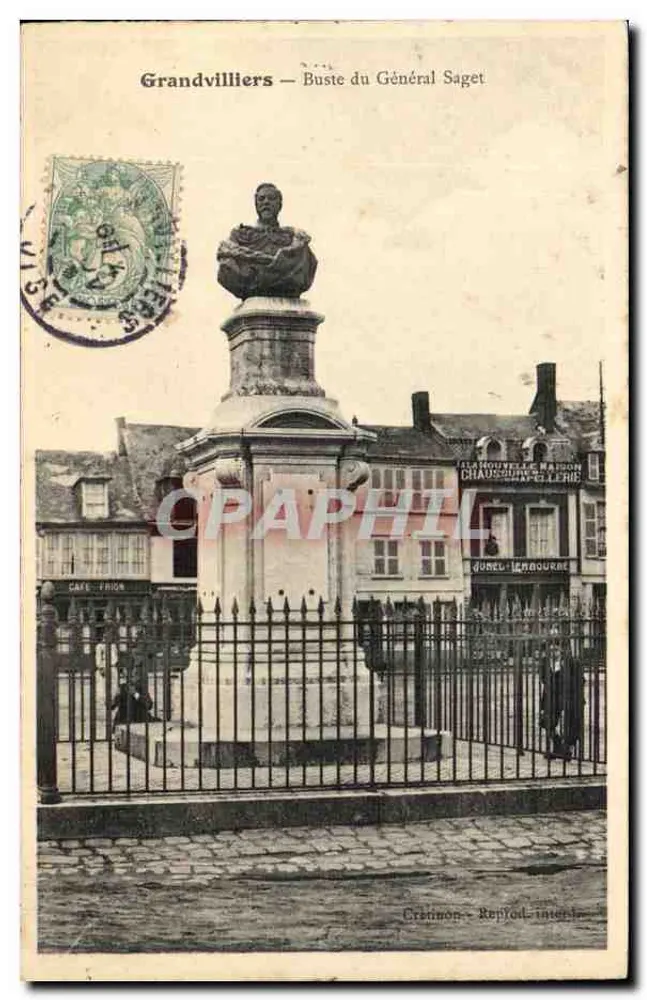 Grandvilliers — Portret van Generaal Saget — Gratinon, Repfoud, interieur - Voorkant