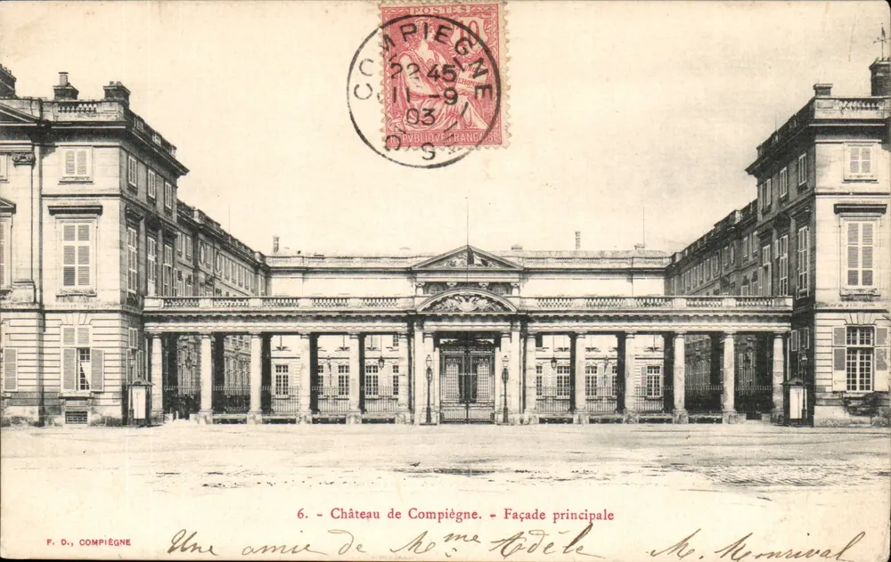 Castelo de Compiègne — Fachada principal — F. D., Compiègne, n°6 - Frente